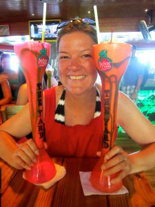 Thirsty - needed not just one yard but two yards! 